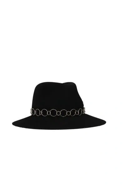 Shop Maison Michel Hat In Black