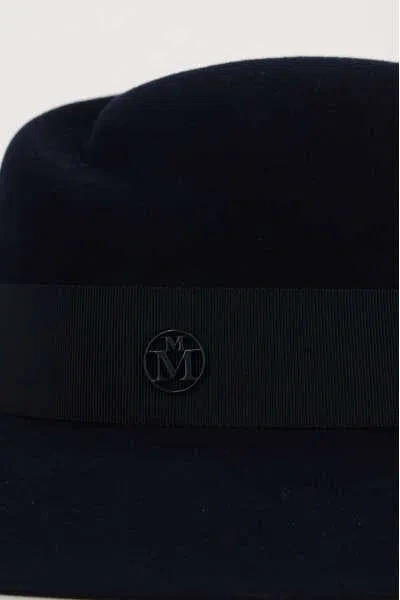 Shop Maison Michel Hat In Blue