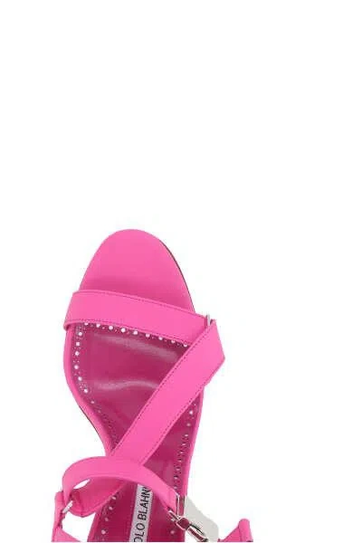 Shop Manolo Blahnik Sandals In Pink