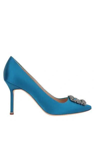Shop Manolo Blahnik With Heel In Blue