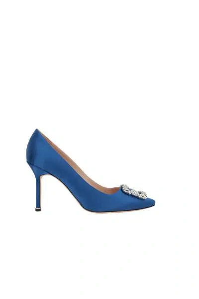 Shop Manolo Blahnik With Heel In Blue