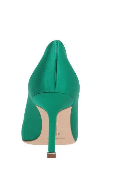 Shop Manolo Blahnik With Heel In Bright Green