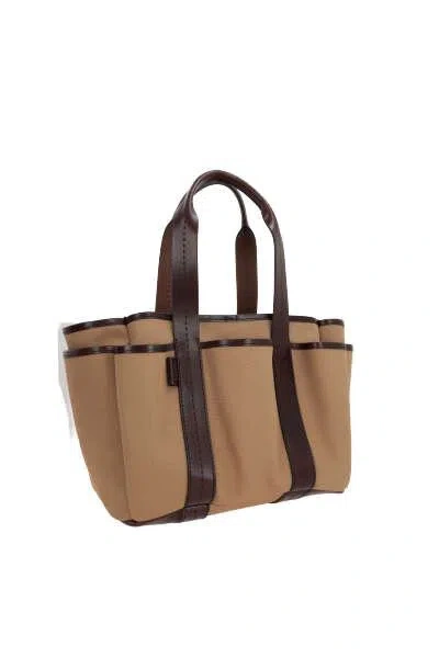 Shop Max Mara Bags In Leather Brown