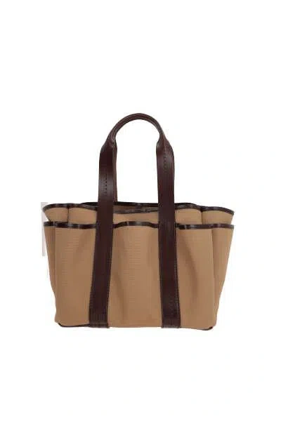 Shop Max Mara Bags In Leather Brown