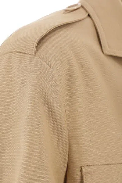 Shop Max Mara Coats In Leather Brown