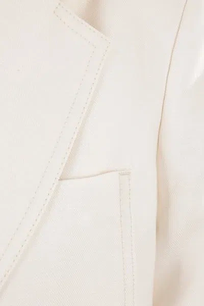 Shop Max Mara Jackets In White Canvas
