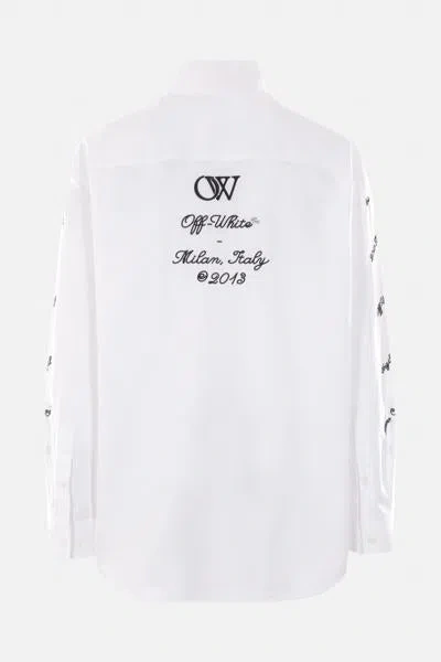 Shop Off-white Off White Shirts In White+black