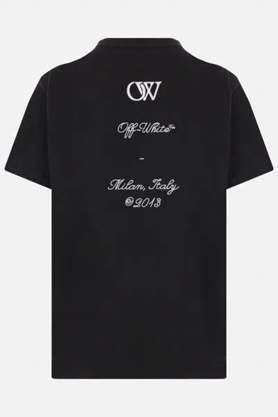 Shop Off-white Off White T-shirts And Polos In Black+white