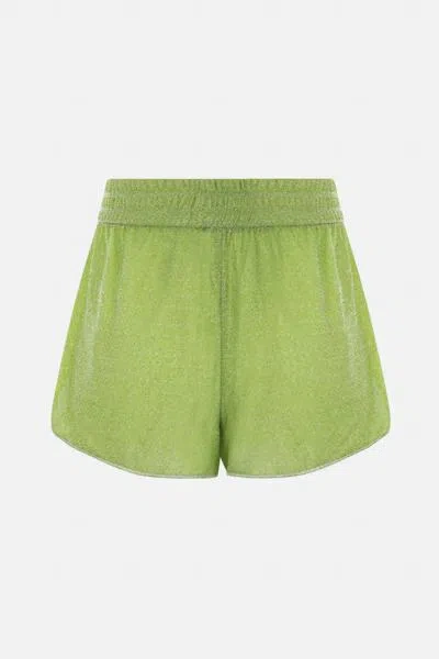 Shop Oseree Shorts In Lime