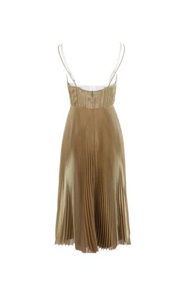 Shop Prada Dresses In Golden