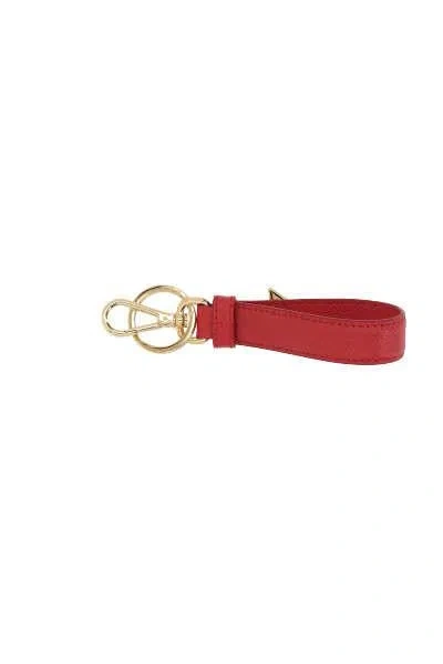 Shop Prada Keychains In Red