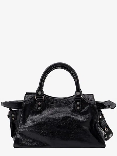 Shop Balenciaga Woman Neo Cagole City Woman Black Shoulder Bags