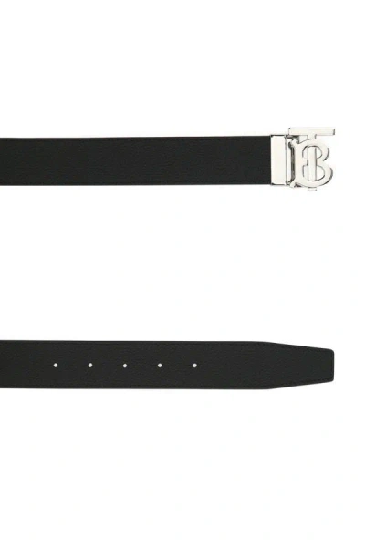 Shop Burberry Man Black Leather Belt