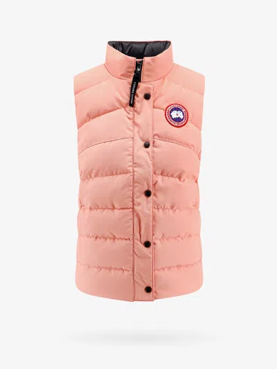 Shop Canada Goose Woman Freestyle Woman Pink Jackets