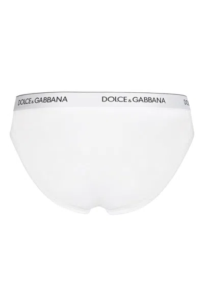 Shop Dolce & Gabbana Underwear Briefs Bi-pack Men In White