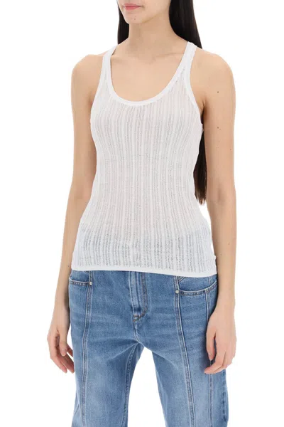 Shop Isabel Marant "perforated Knit Top Women In White