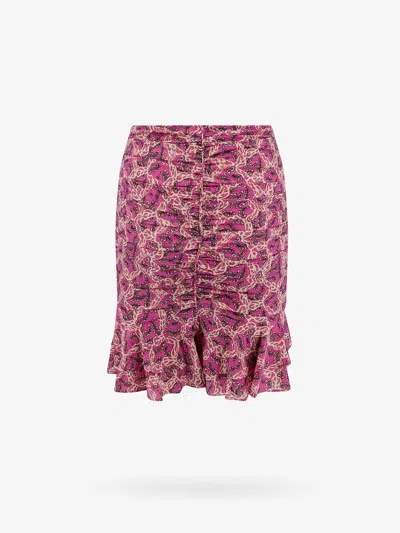 Shop Isabel Marant Woman Milendi Woman Pink Skirts