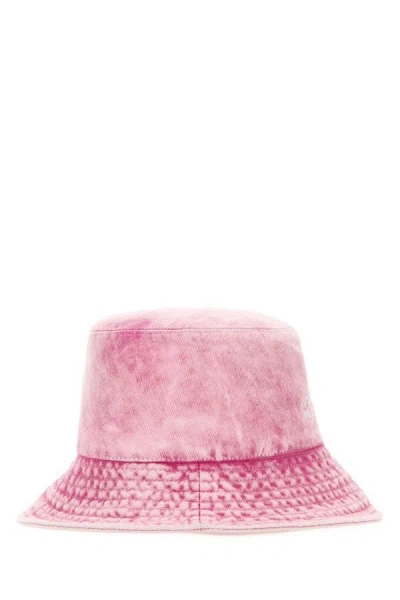 Shop Isabel Marant Woman Pink Denim Giorgia Bucket Hat