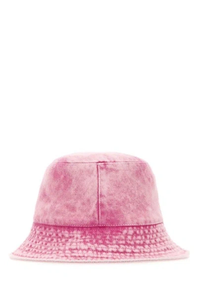 Shop Isabel Marant Woman Pink Denim Giorgia Bucket Hat