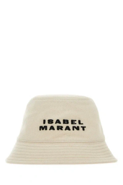 Shop Isabel Marant Woman Sand Cotton Haley Bucket Hat In Brown