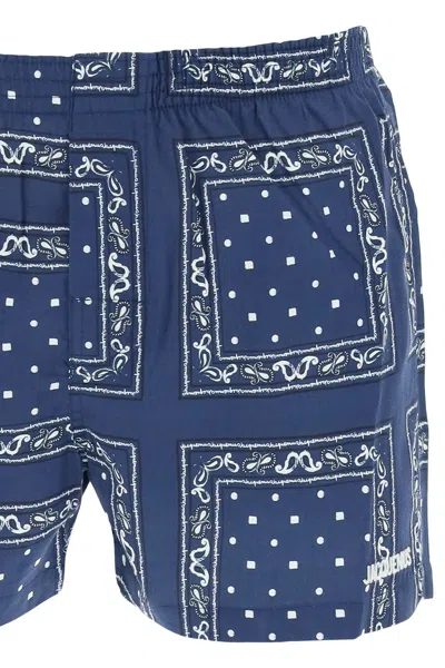 Shop Jacquemus All-over Print Underwear Trunk Men In Blue
