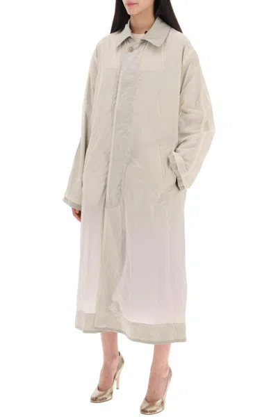 Shop Maison Margiela Reversible Trench Coat With Déco Women In Cream
