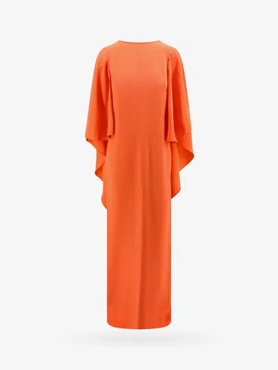Shop Max Mara Woman Baleari Woman Orange Long Dresses
