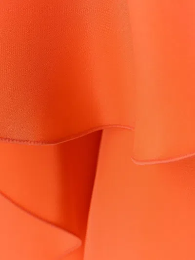 Shop Max Mara Woman Baleari Woman Orange Long Dresses