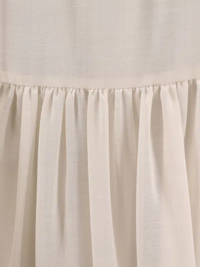 Shop Max Mara Woman Cafila Woman Beige Skirts In Cream