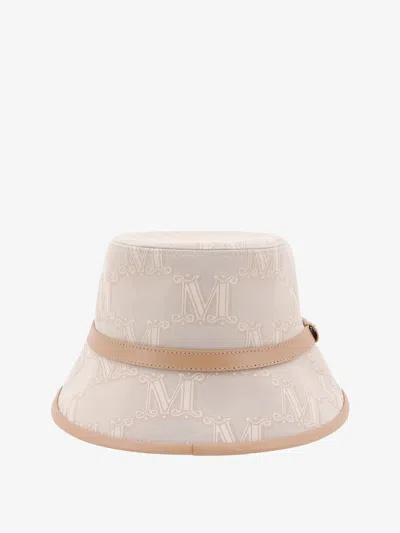 Shop Max Mara Woman Elce Woman Beige Hats In Cream
