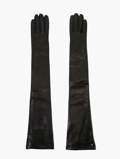 Shop Max Mara Woman Gloves Woman Black Gloves