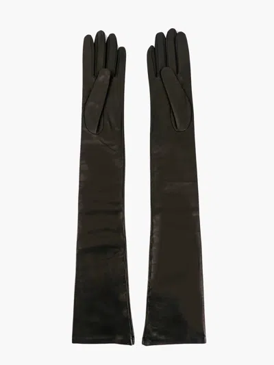 Shop Max Mara Woman Gloves Woman Black Gloves