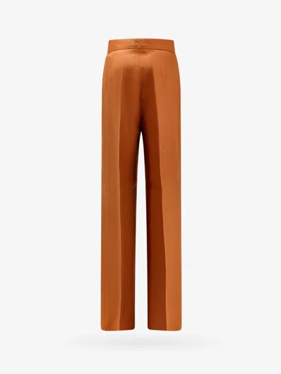 Shop Max Mara Woman Hangar Woman Brown Pants