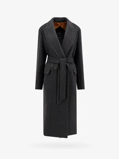 Shop Max Mara Woman Harden Woman Grey Coats In Gray