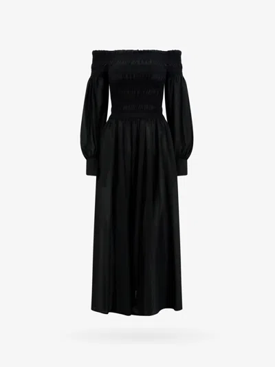 Shop Max Mara Woman Manu Woman Black Long Dresses