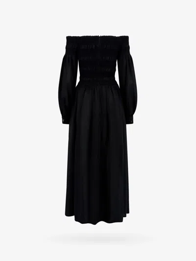 Shop Max Mara Woman Manu Woman Black Long Dresses