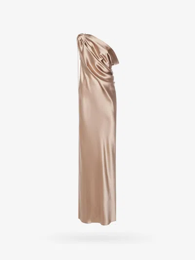 Shop Max Mara Woman Opera Woman Brown Long Dresses