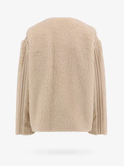Shop Max Mara Women  Beige Jackets In Cream