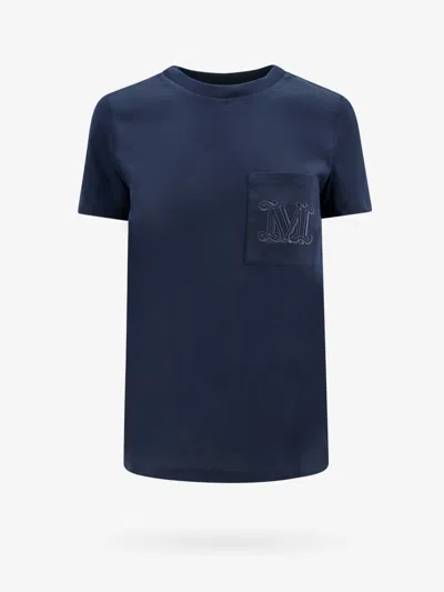 Shop Max Mara Woman Papaia Woman Blue T-shirts
