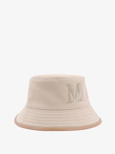 Shop Max Mara Woman Pescara Woman Beige Hats In Cream