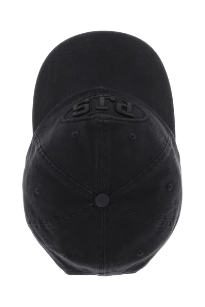 Shop Parajumpers Baseball Cap With Embroidery Men In Black