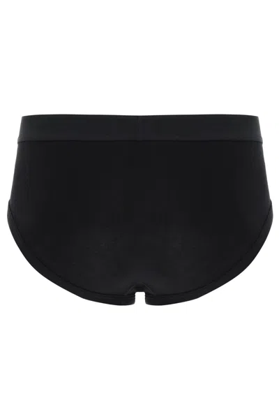 Shop Tom Ford Logo Band Slip Underwear With Elastic Men In Black