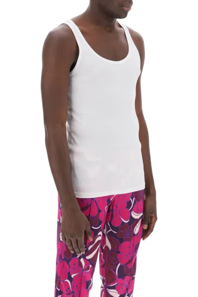 Shop Tom Ford Ribbed Underwear Tank Top Men In White