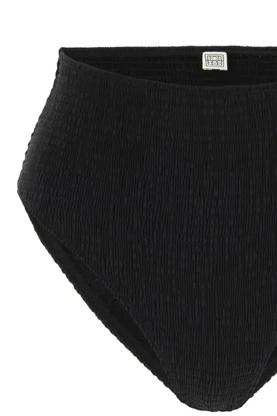 Shop Totême Toteme High-waisted Bikini Bottom Women In Black