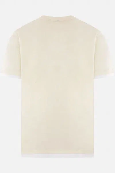 Shop Brioni T-shirts And Polos In Ice+white