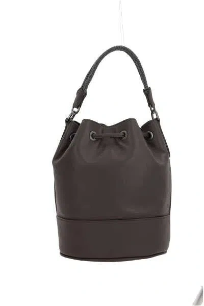 Shop Brunello Cucinelli Bags In Dark Brown