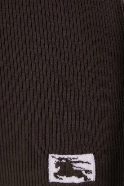 Burberry Prorsum Woman Turtleneck Dark Brown Size M Wool, Polyester, Polyamide, Elastane In Otter