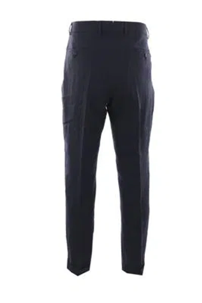 Shop Caruso Trousers In Blue