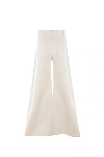 Shop Chloé Chloè Jeans In Iconic Milk