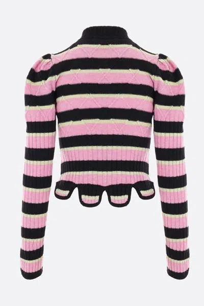 Shop Cormio Sweaters In Pink+yellow